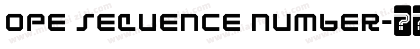 ope Sequence Number字体转换